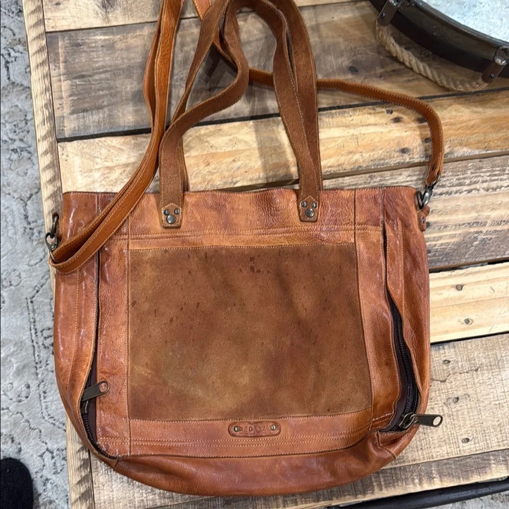 BED|STU Brown Leather Crossbody Bag - Picture 1 of 4